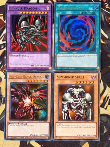 Yugioh black skull - black,